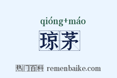 琼茅是什么意思的图片